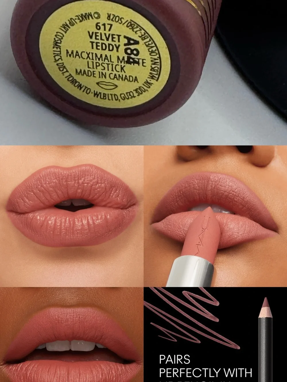 Mac 6 Pieces Must-Have Eye + Lip Kit: 4 Lipsticks / Dazzleshadow / Eyeliner